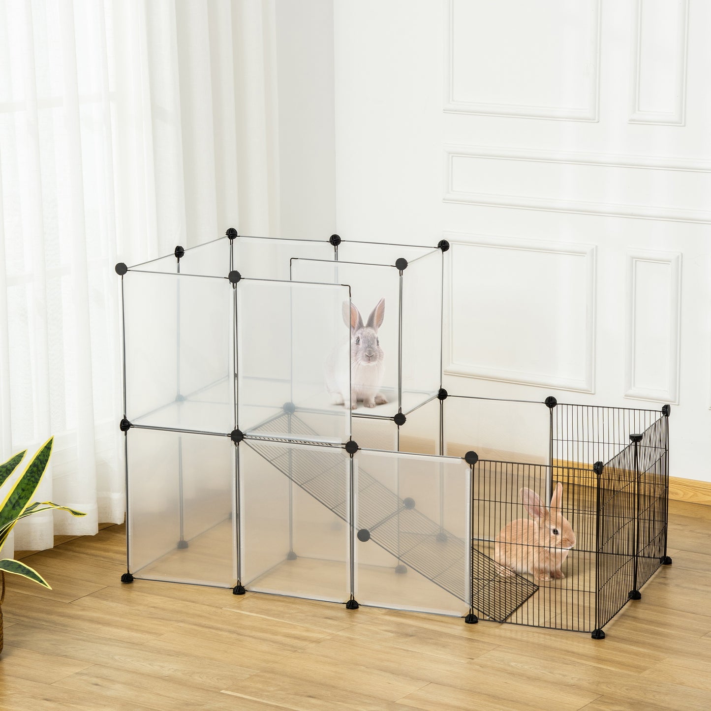 cusca metalica modulara, 27 panouri 140x70x90 cm