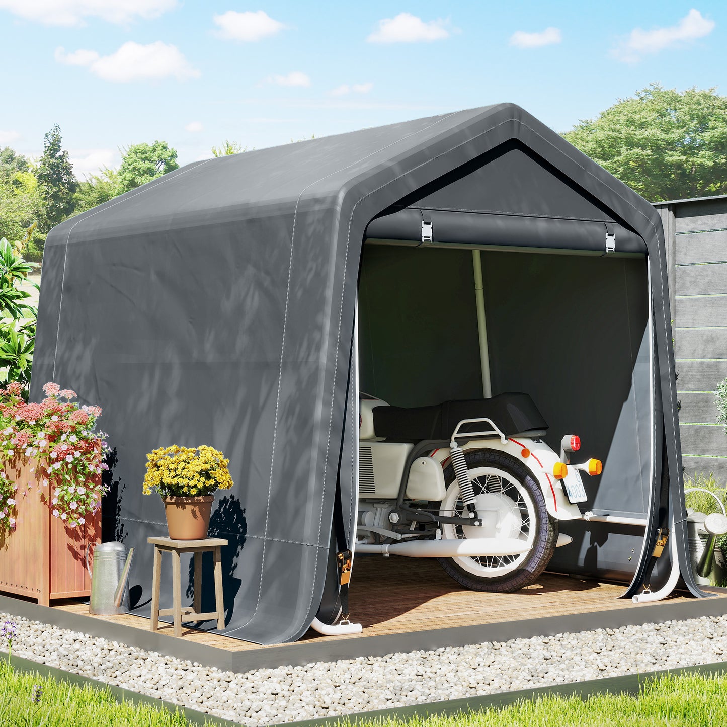 Cort Garaj 240×200×202 cm – Exterior pentru Biciclete & Moto