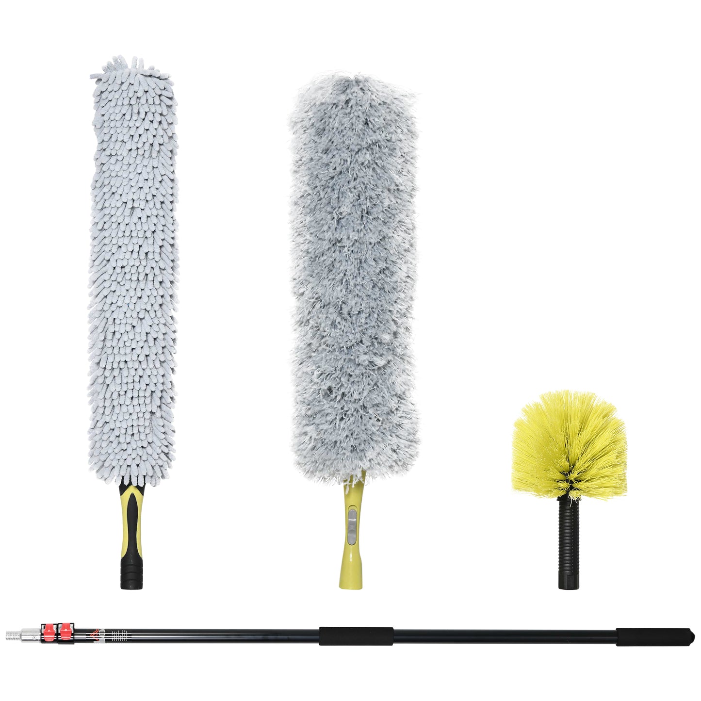 stergator Telescopic 3.5 m – Cap Pliabil Microfibra pentru Praful inalt
