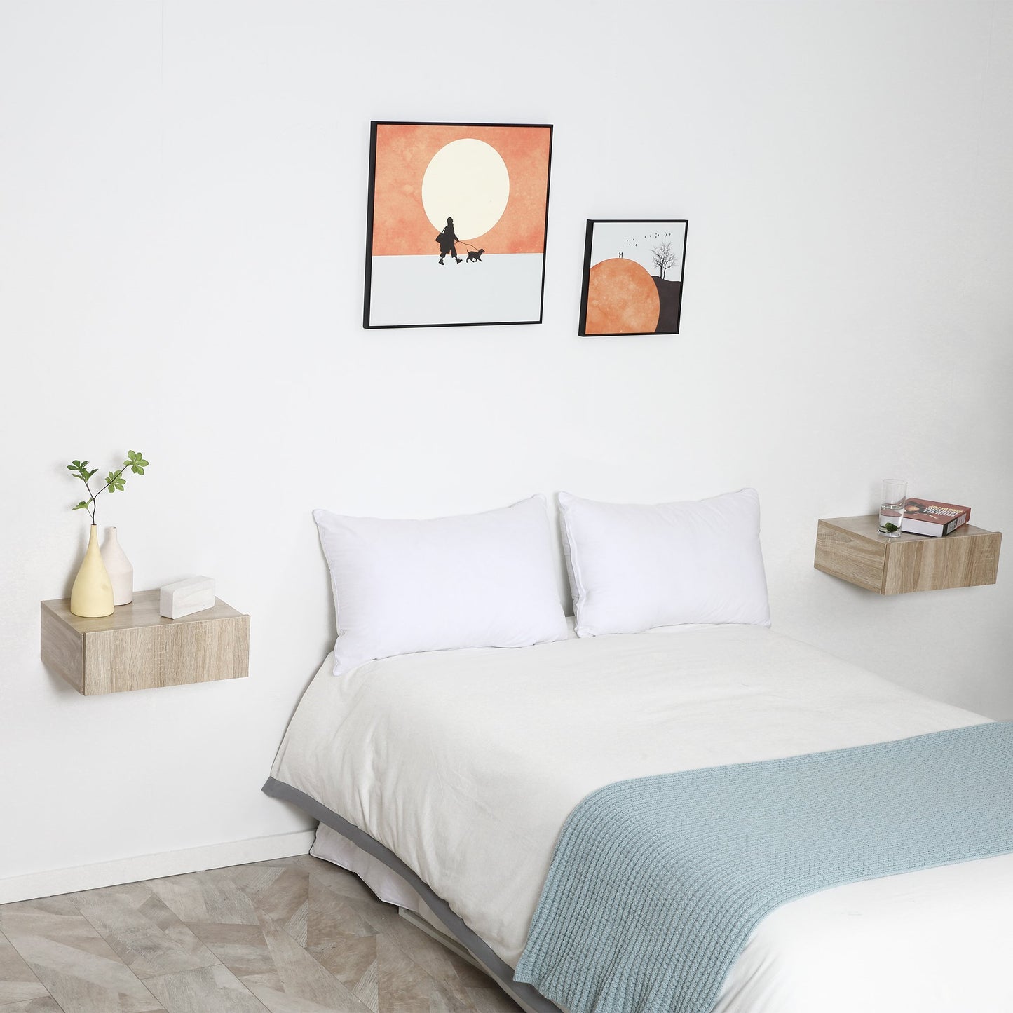 Comodine Suspendate 40×30 cm in Stil Modern – Legno