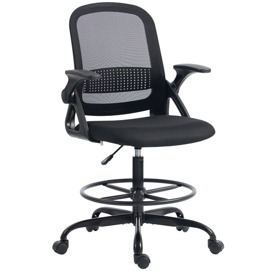 Scaun de birou ergonomic, înălțime reglabilă, negru