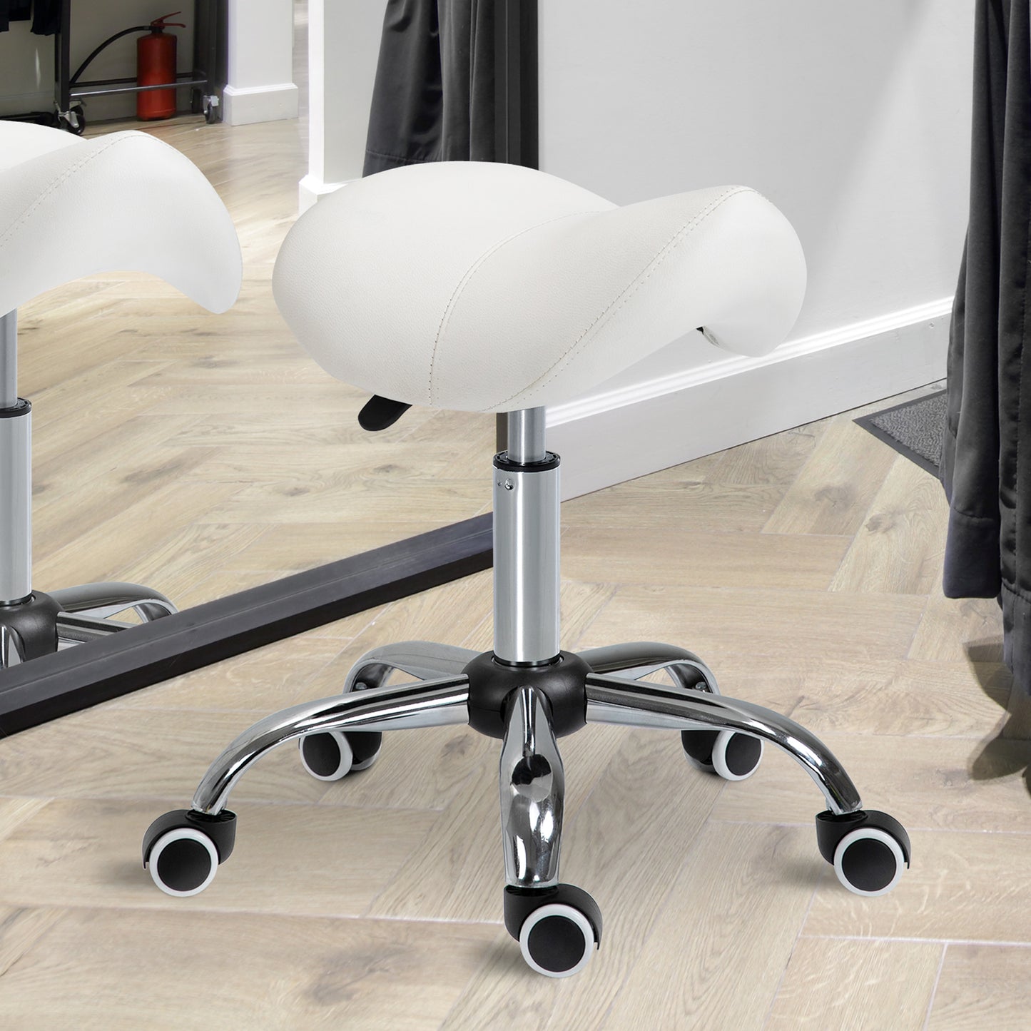 scaun pentru salon, tip sa 52×53×49-61cm, crem