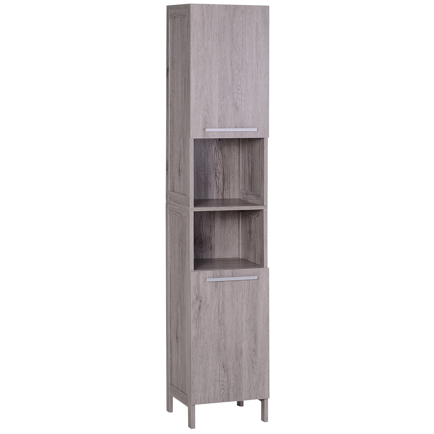 Coloana Baie 30×32×172,5 cm – culoare Lemn cu Rafturi & Dulapuri