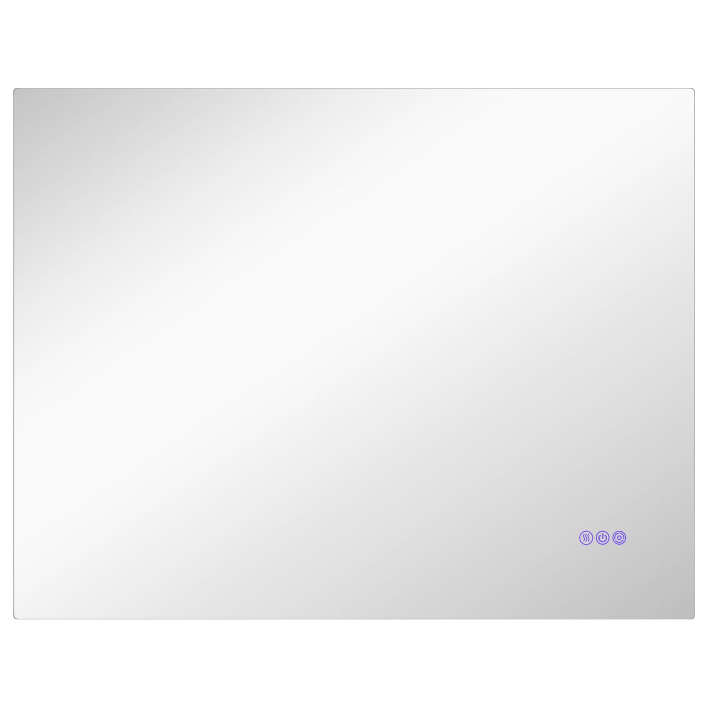 Oglindă de Baie Anticondens cu Luminozitate și Culoare Reglabilă, din Sticlă și Aluminiu, 80x60x4 cm