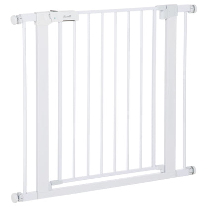 poarta de siguranta pentru caini, 75-96cm, alb
