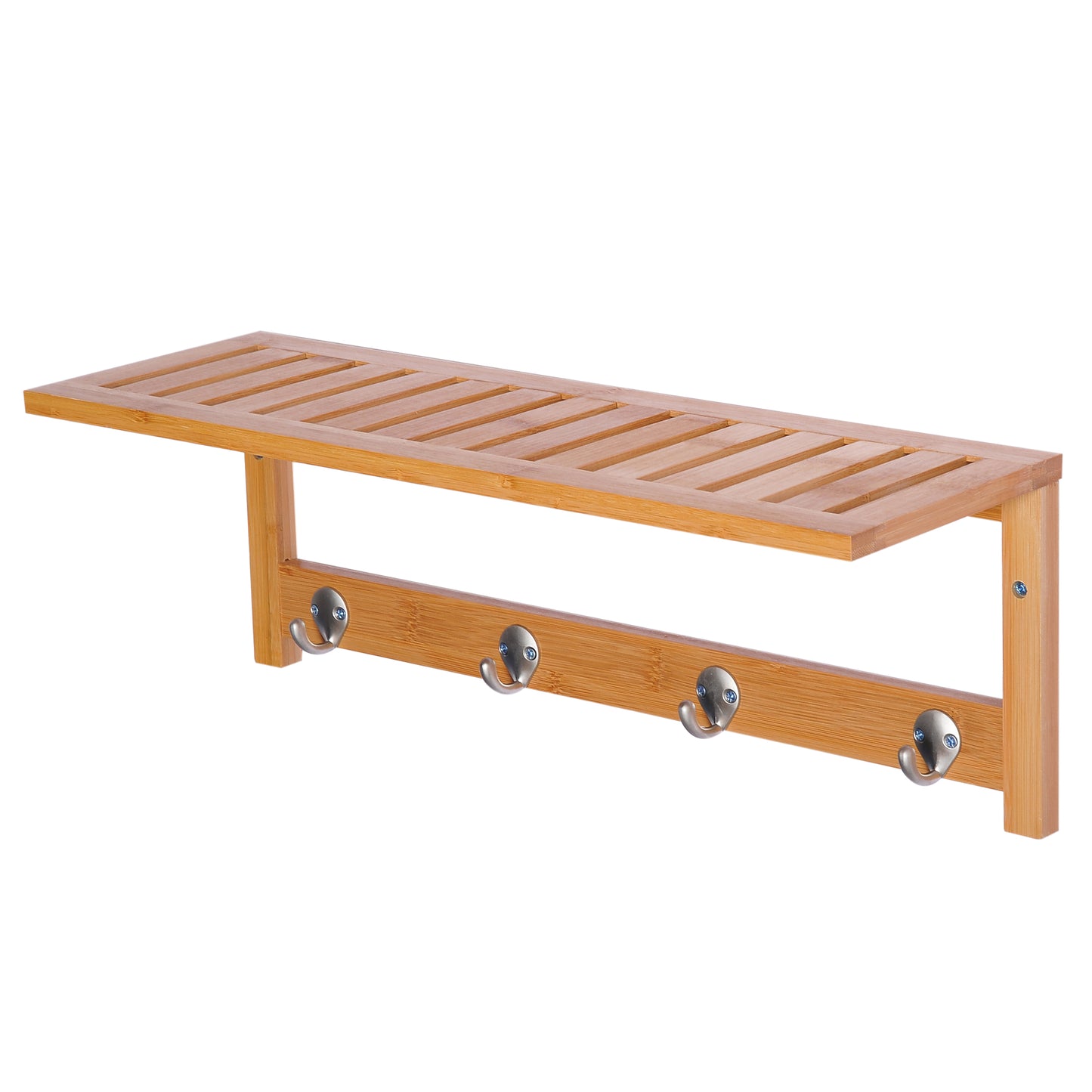 Cuier de Perete Raft Cuier in Bambù, 50x17x20cm