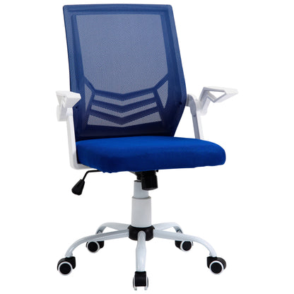 Scaun de Birou Ergonomic cu Suport Lombar din Tesatura Albastra
