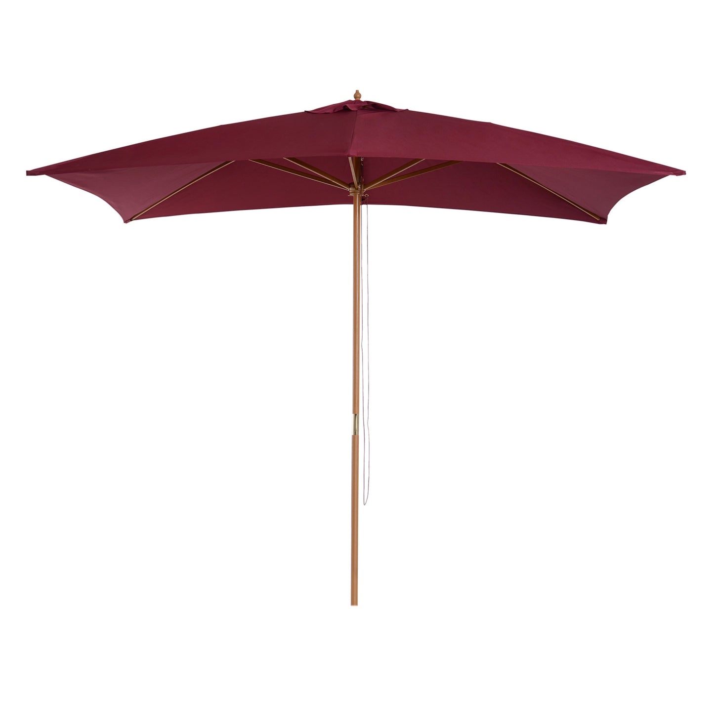 Umbrela din lemn, bordo 2x3m