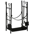 Suport pentru Lemne de Interior si de Exterior pana la 70 kg de Lemne Accesorii Incluse