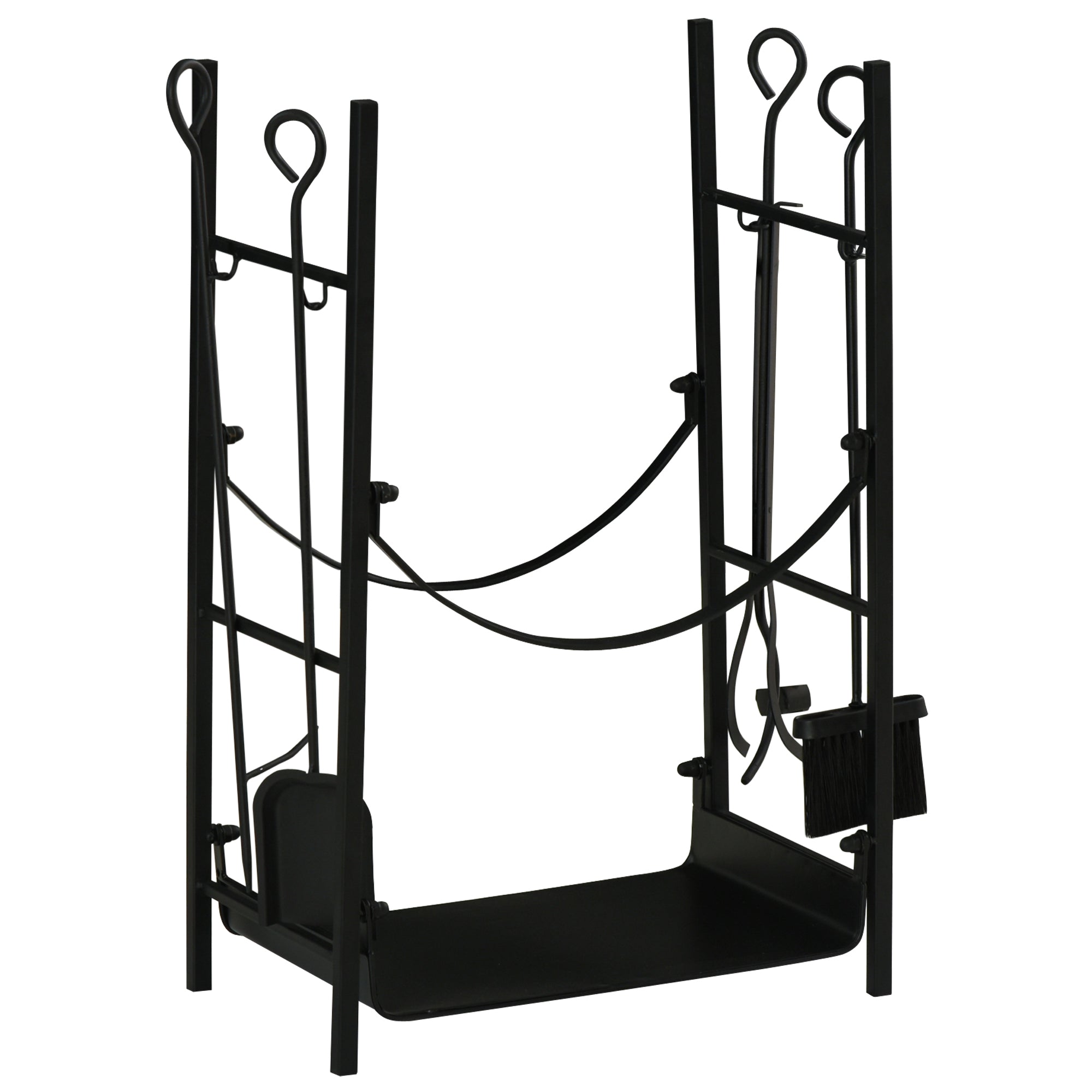 Suport pentru Lemne de Interior si de Exterior pana la 70 kg de Lemne Accesorii Incluse