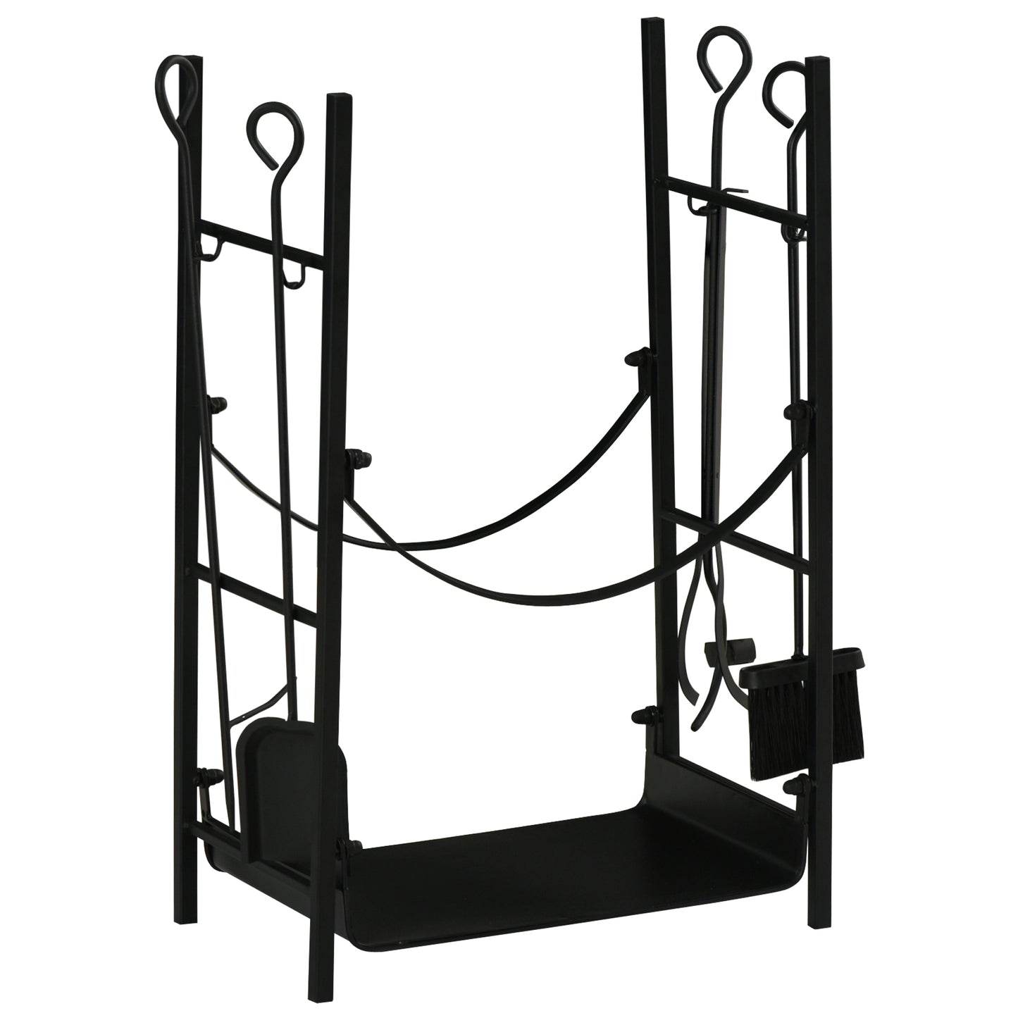 Suport pentru Lemne de Interior si de Exterior pana la 70 kg de Lemne Accesorii Incluse