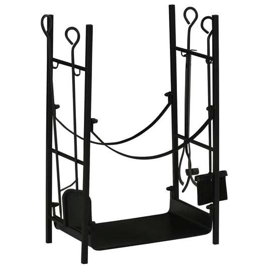 Suport pentru Lemne de Interior si de Exterior pana la 70 kg de Lemne Accesorii Incluse