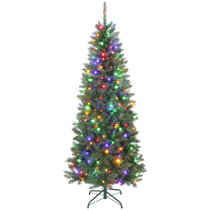 Pom de Crăciun de 180cm cu 250 de Lumini Albe și Colorate, 899 Crengi