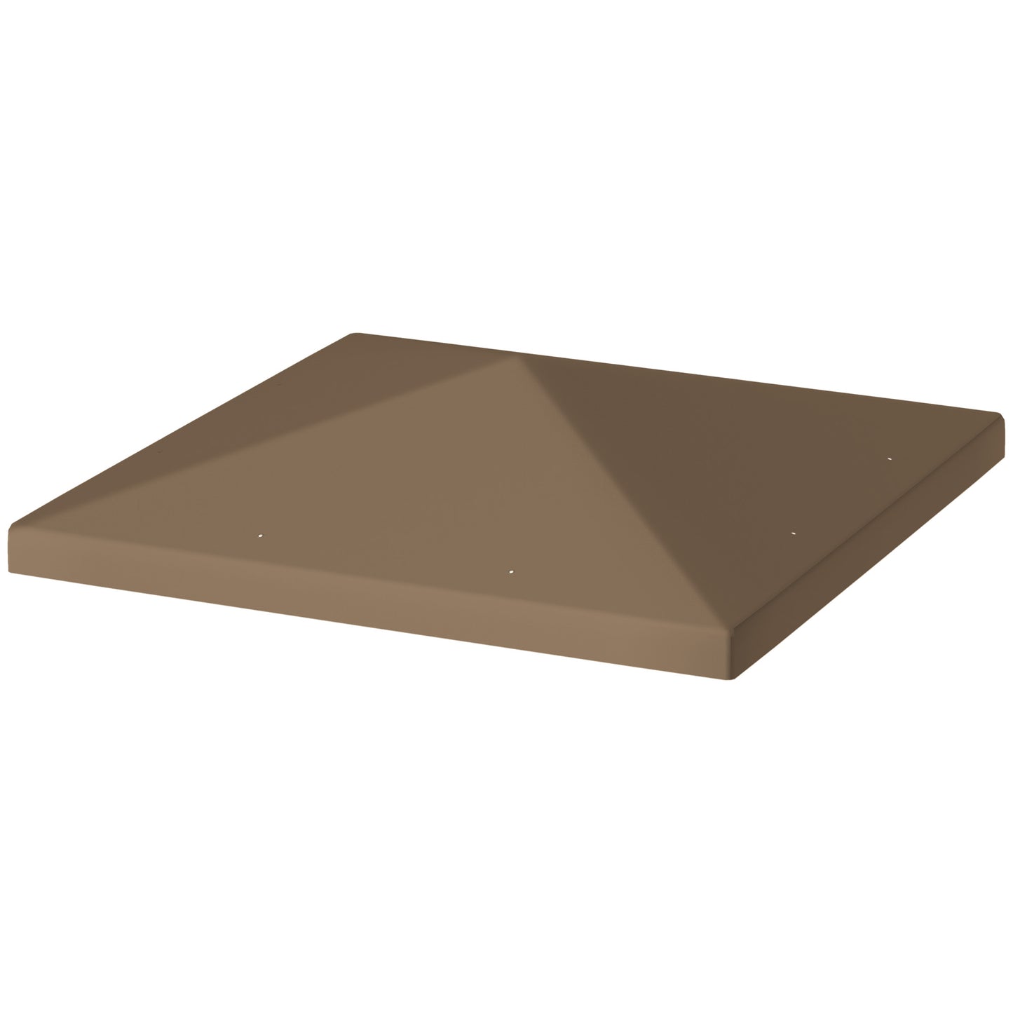 Acoperire pentru Foișor de Grădină 3x3 m din Material Oxford 600D cu Orificii de Drenaj, Maro