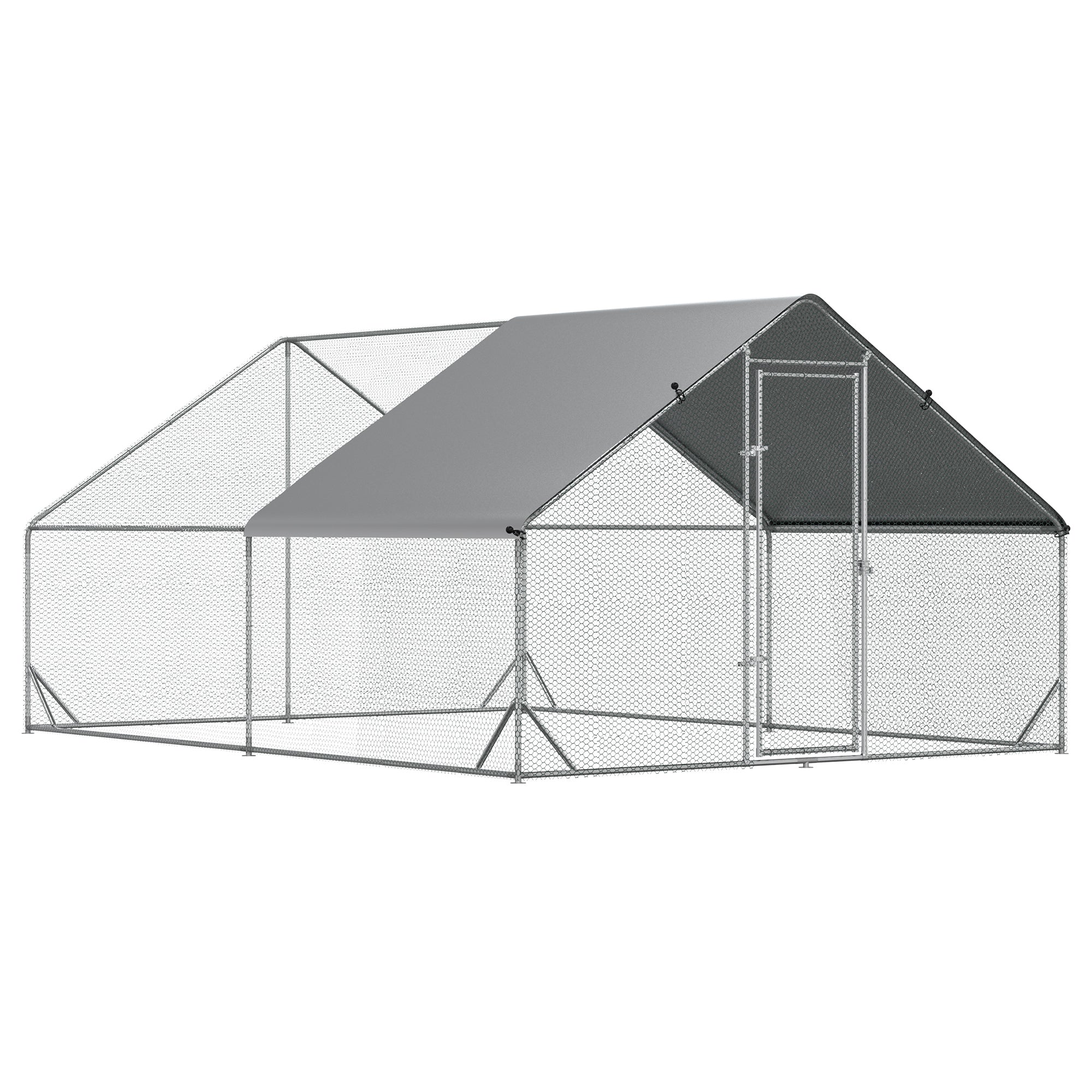 tarc Gaini Exterior – Cadru Zincat & Plasa cu Acoperis Impermeabil