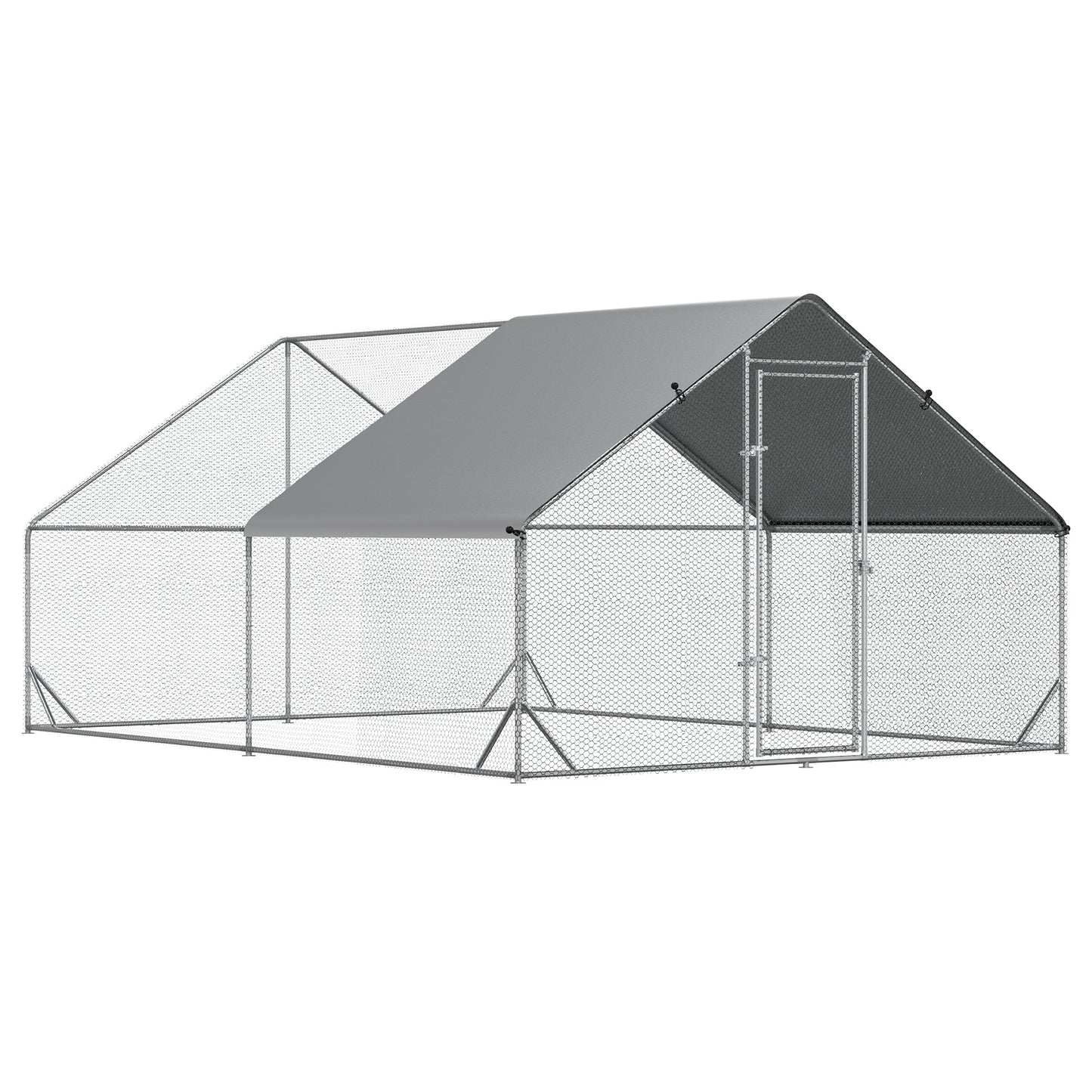 tarc Gaini Exterior – Cadru Zincat & Plasa cu Acoperis Impermeabil