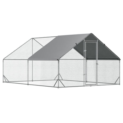 tarc Gaini Exterior – Cadru Zincat & Plasa cu Acoperis Impermeabil