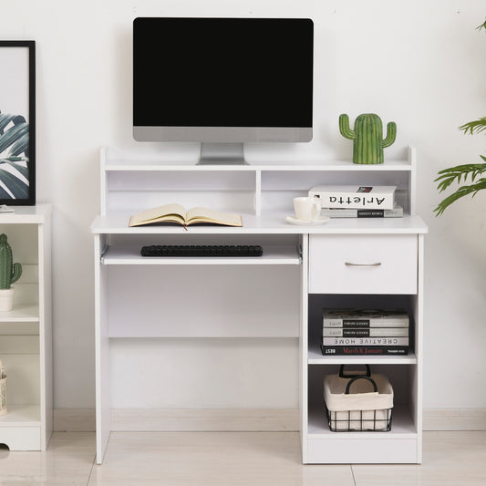 Birou Alb 104×48×95,5 cm – Lemn, Compact & Ideal pentru Acasa