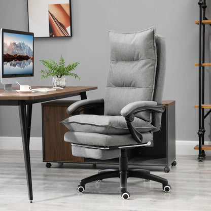 Scaun Birou Ergonomic – Masaj 6 Puncte & Reglabil, Gri