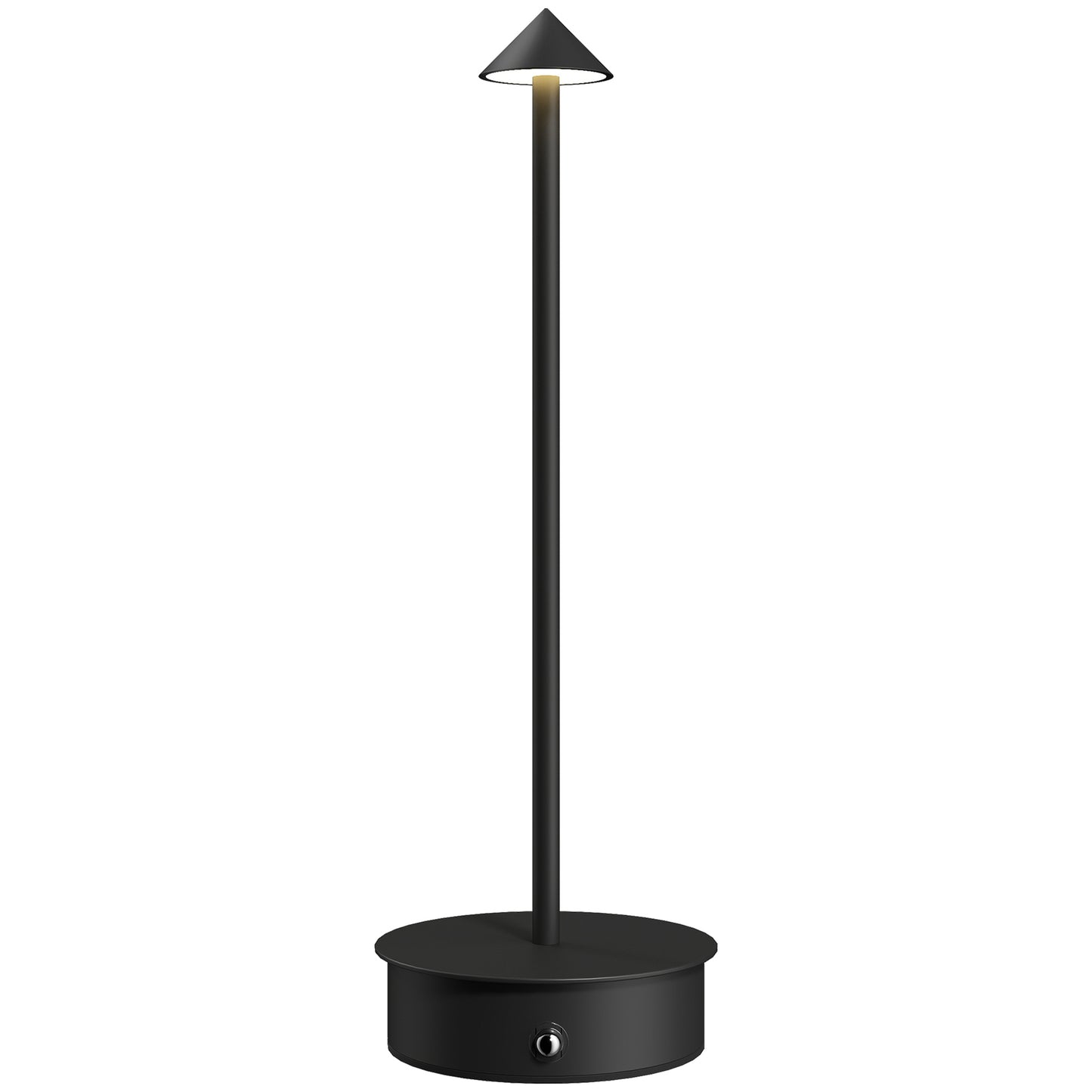 Lampă de masă tactilă reîncărcabilă cu USB, reglabilă 3000K/4500K/6500K, autonomie 4-8 ore, neagră