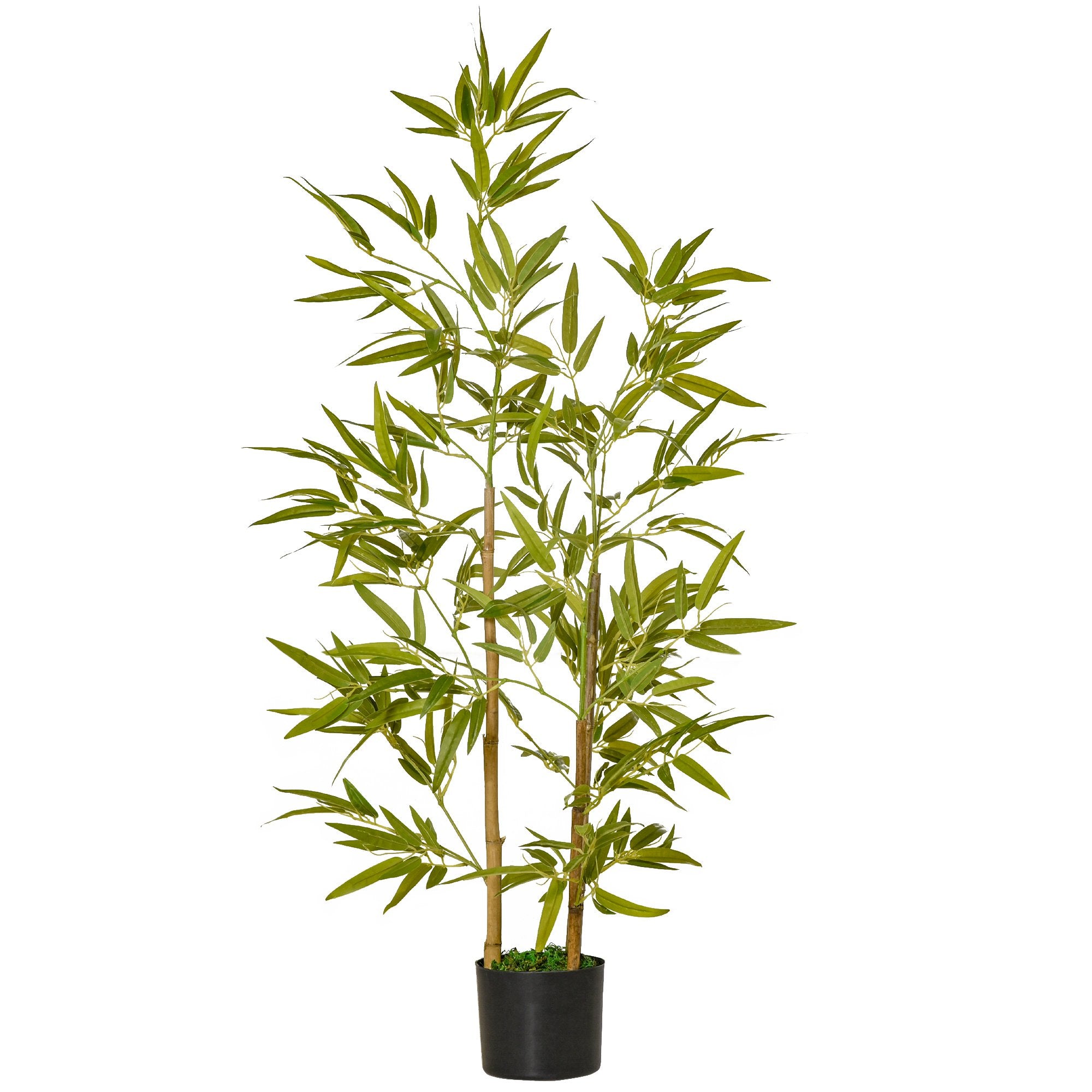 Planta Bambus Artificial Inaltime 120 cm cu Ghiveci pentru Interior si Exterior -Verde