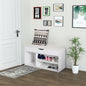 Banca Pantofi Alba 80×30×47 cm – Cu Sertar & sezut Rabatabil