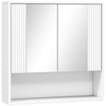 ，Dulap de Baie Suspendat, Uși Soft-close, Raft Reglabil，60 x 16 x 60 cm，Alb