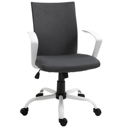 Scaun de Birou Ergonomic și Pivotant pentru Birou, Gri Închis