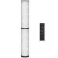 Lampă de Podea cu Telecomandă și Reglare Temperatură 3000-6000K, Abajur Textil, Ø20x135 cm, Bej