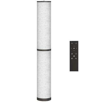 Lampă de Podea cu Telecomandă și Reglare Temperatură 3000-6000K, Abajur Textil, Ø20x135 cm, Bej