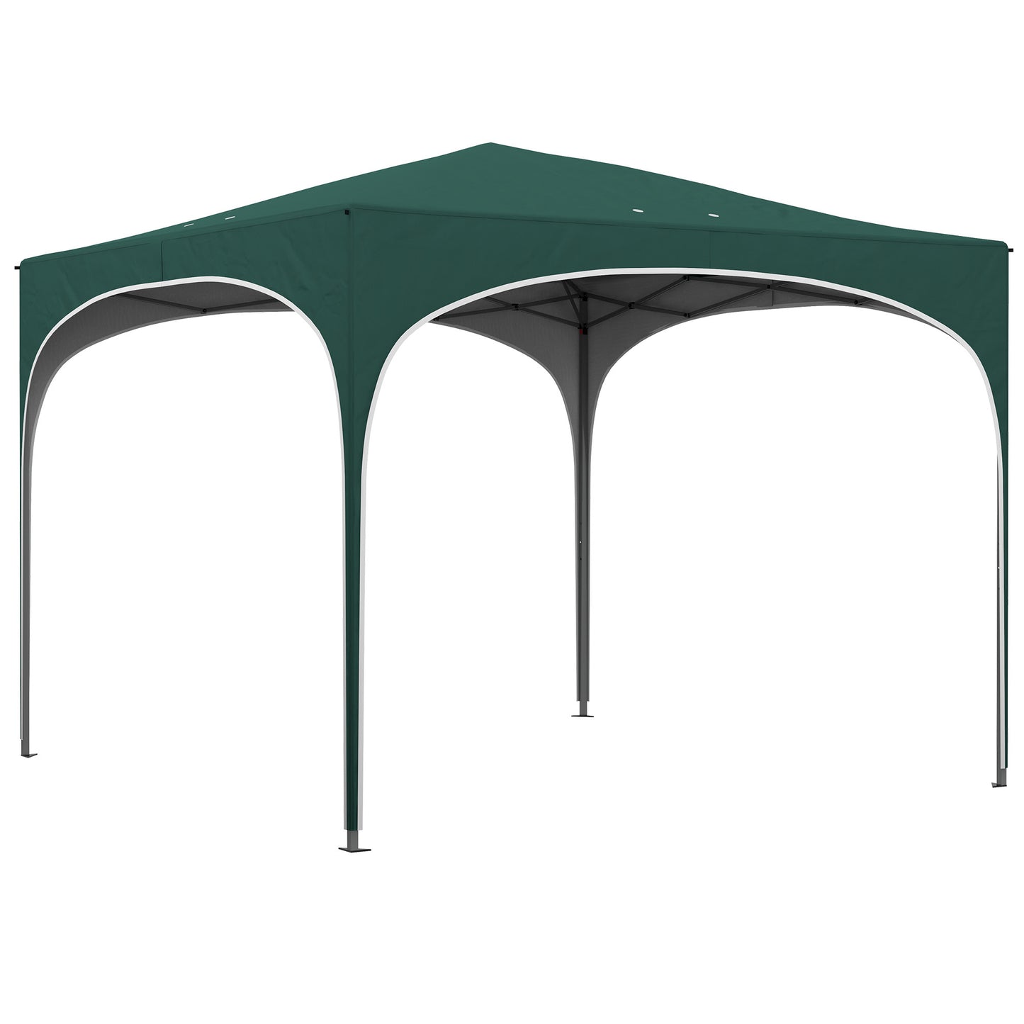 Cort cu Copertina Pliabila de 3x3m, Verde