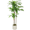 Arbore Artificial Dracaena 120 cm cu Rame Flexibile - Verde