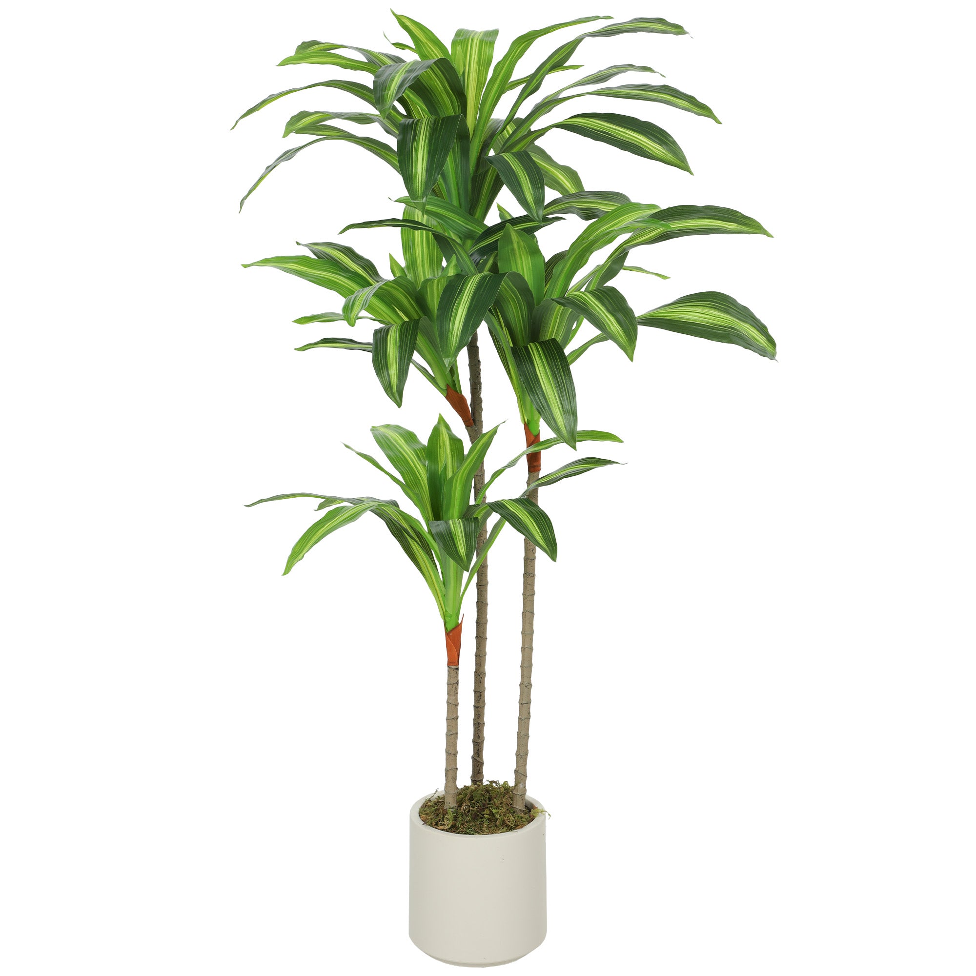 Arbore Artificial Dracaena 120 cm cu Rame Flexibile - Verde