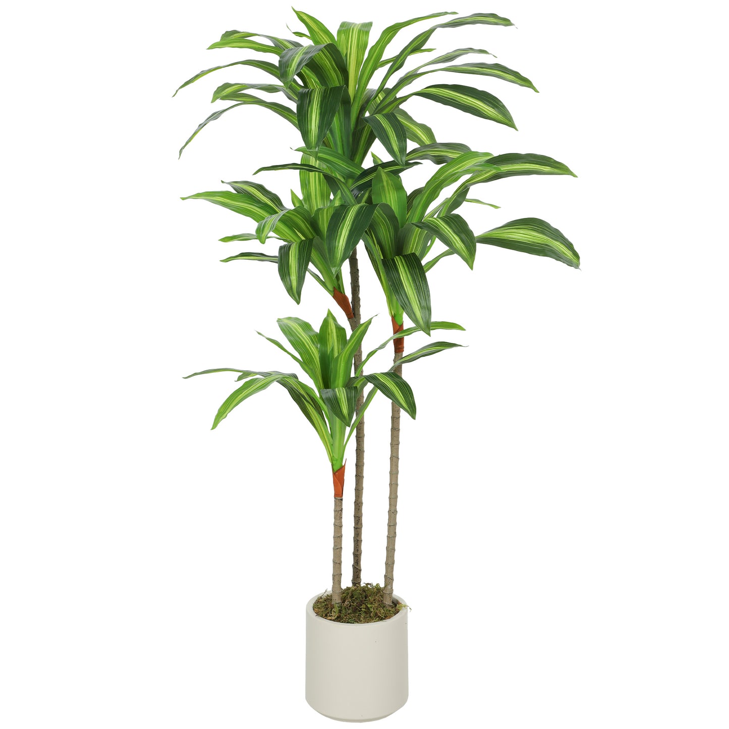 Arbore Artificial Dracaena 120 cm cu Rame Flexibile - Verde