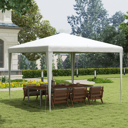 Pavilion  de Grădină 3x3 m Portabil cu Acoperire Anti UV, Alb