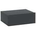 Noptieră Suspendată Modernă cu Sertar, din Lemn, 40x30x15 cm, Negru