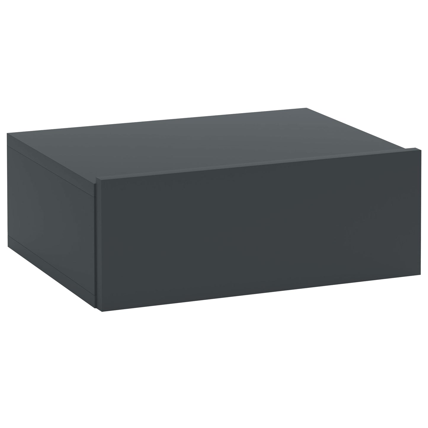 Noptieră Suspendată Modernă cu Sertar, din Lemn, 40x30x15 cm, Negru