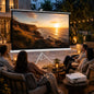 Ecran Proiector Pliabil de 100" Format 16:9 cu Trepied Reglabil, 235,8x8x136 cm, Alb