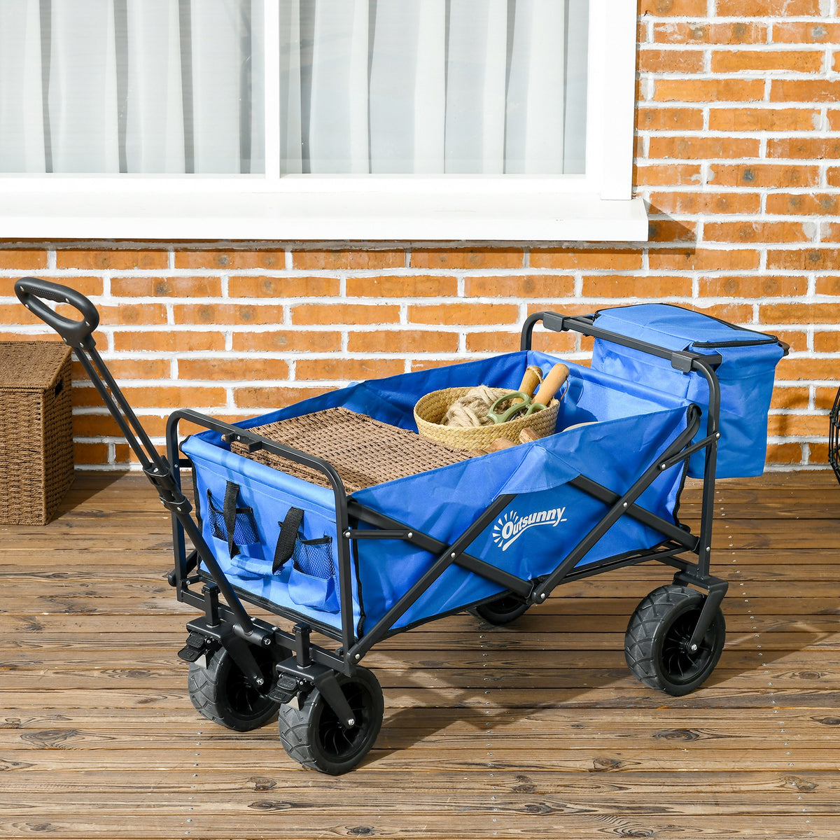 Carucior pliabil pentru exterior cu geanta frigorifica d