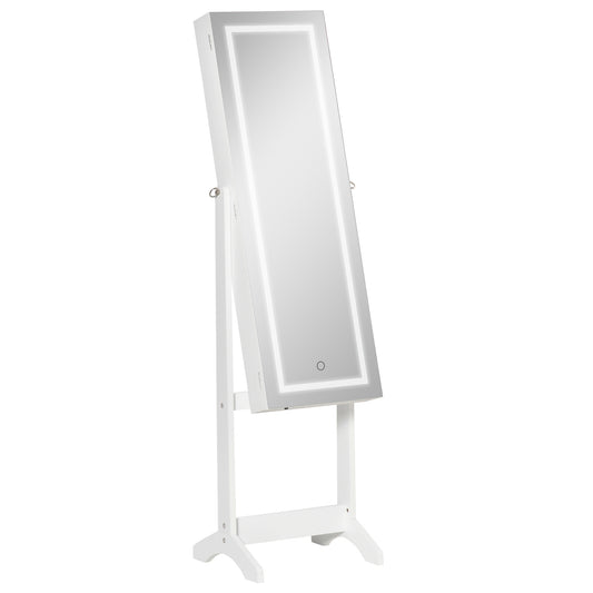 Oglinda Suport Bijuterii – LED Reglabila 46×36,5×151,5 cm