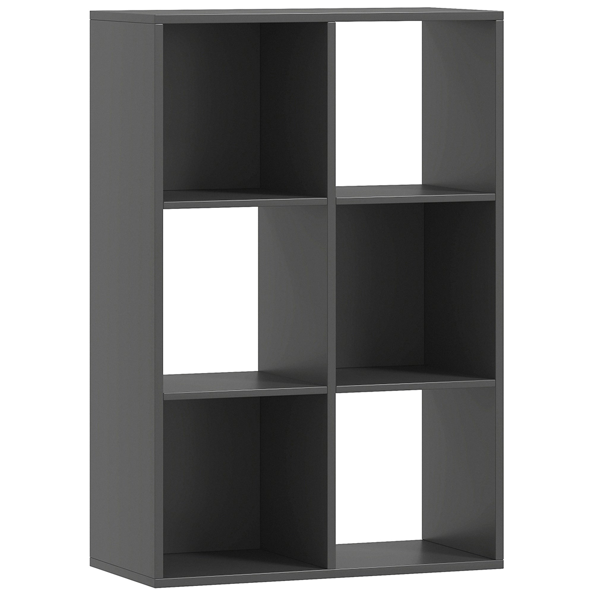 Bibliotecă Modernă Modulară cu 6 Compartimente din PAL, Maro