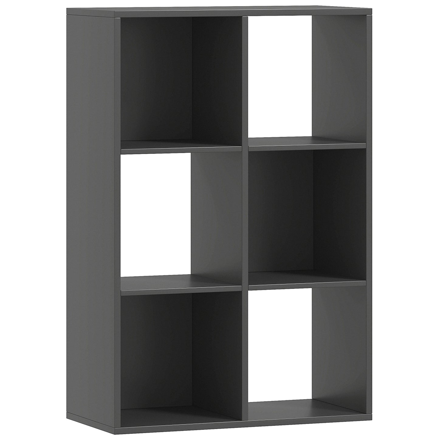 Bibliotecă Modernă Modulară cu 6 Compartimente din PAL, Maro