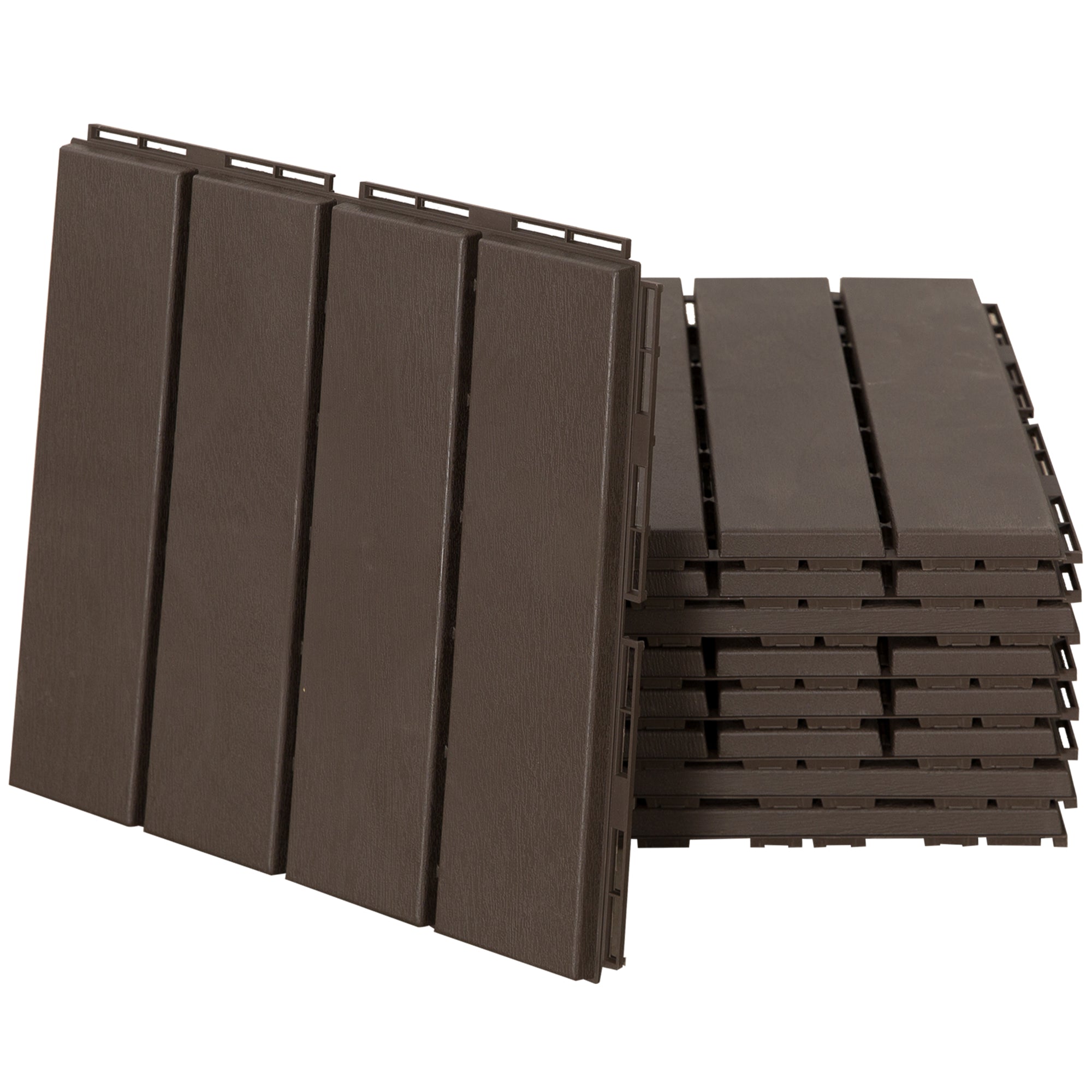 Set gresie pentru Terasa 30x30x2cm, 0.81 mq, Maro