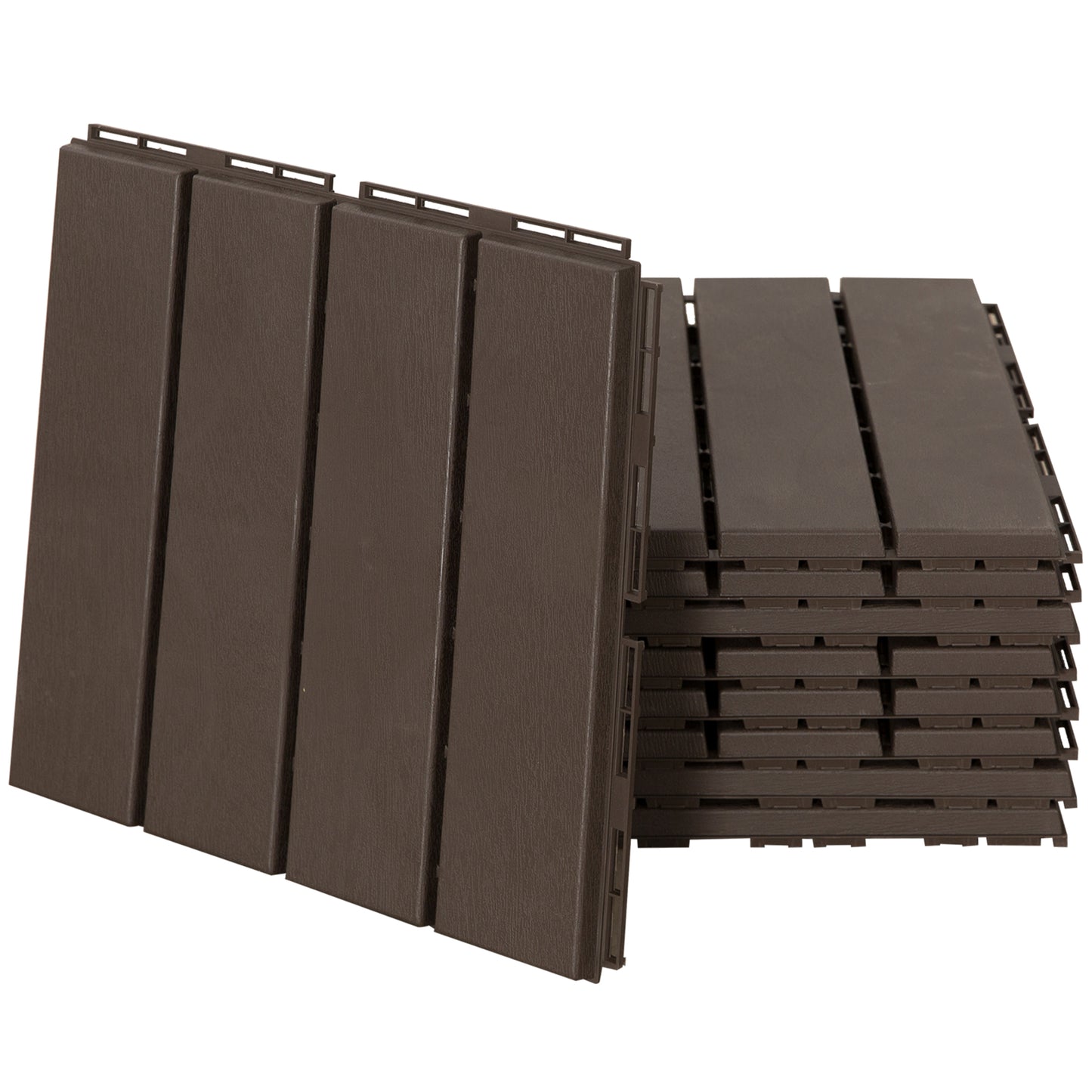 Set gresie pentru Terasa 30x30x2cm, 0.81 mq, Maro