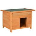 Cușcă pentru Câini Impermeabilă pentru Extern din Lemn de Brad, 82x58x58cm