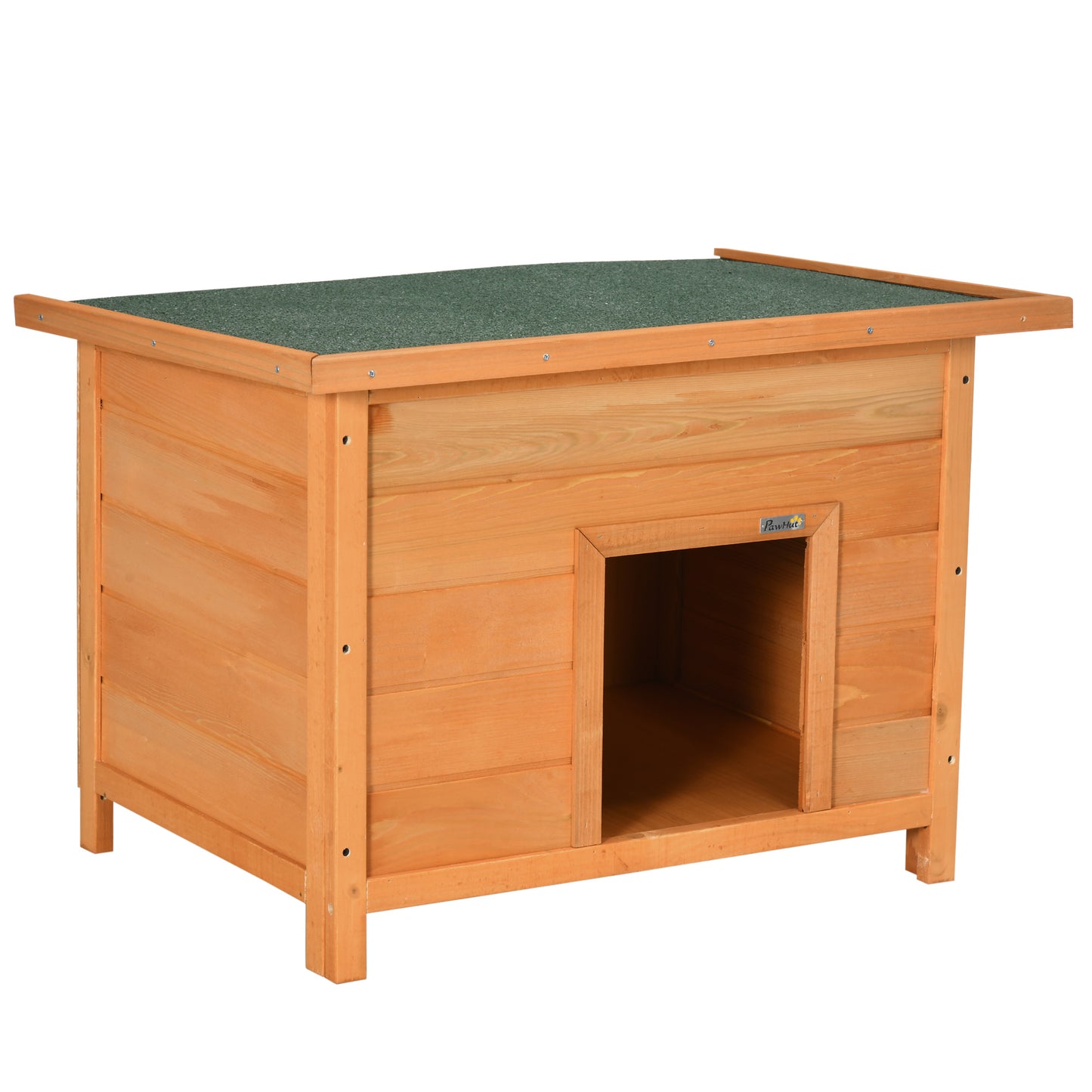 Cușcă pentru Câini Impermeabilă pentru Extern din Lemn de Brad, 82x58x58cm
