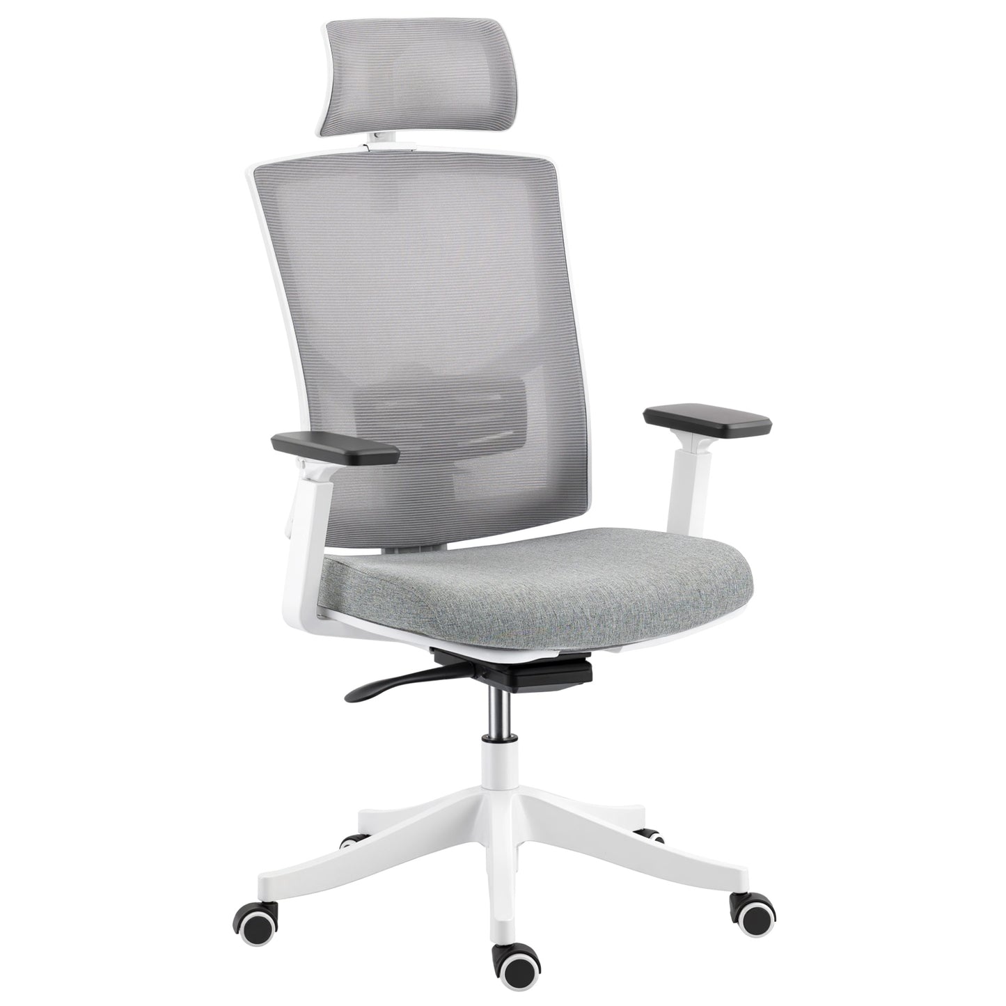 Scaun de Birou Ergonomic și Respirabil cu Suport Lombar Dinamic 4D, 64.5x62.5x112-122 cm, Multicolor