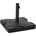 Baza pentru Umbrela din Plastic de 20 kg pentru Stalpi de 35-38-48 mm, 41,5x41,5x35cm