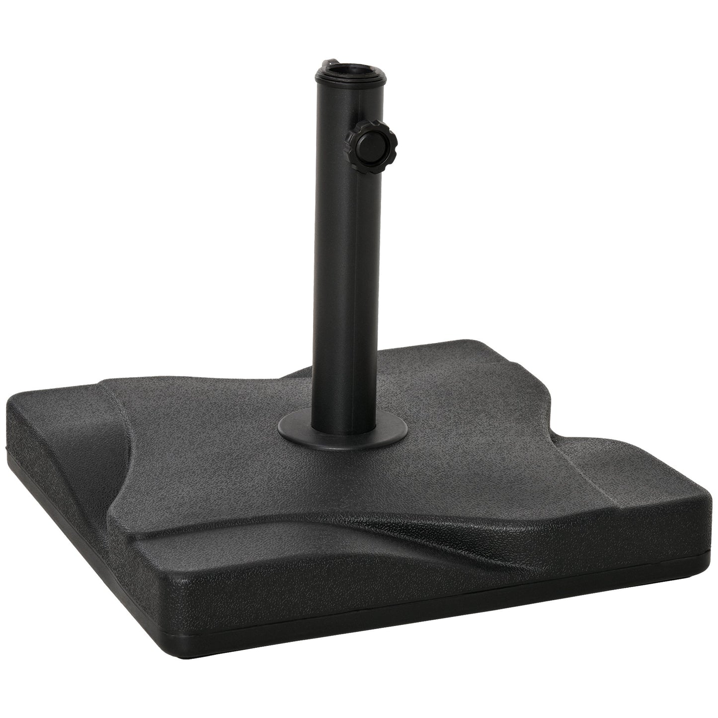 Baza pentru Umbrela din Plastic de 20 kg pentru Stalpi de 35-38-48 mm, 41,5x41,5x35cm