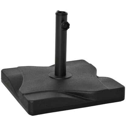 Baza pentru Umbrela din Plastic de 20 kg pentru Stalpi de 35-38-48 mm, 41,5x41,5x35cm